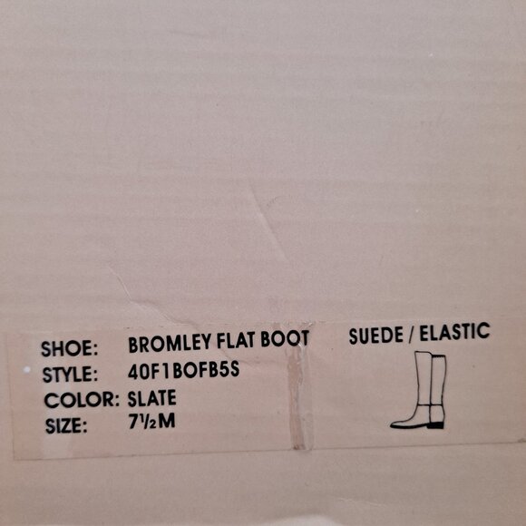 Michael Kors Bromley suede elastic flat riding boots - Picture 16 of 16